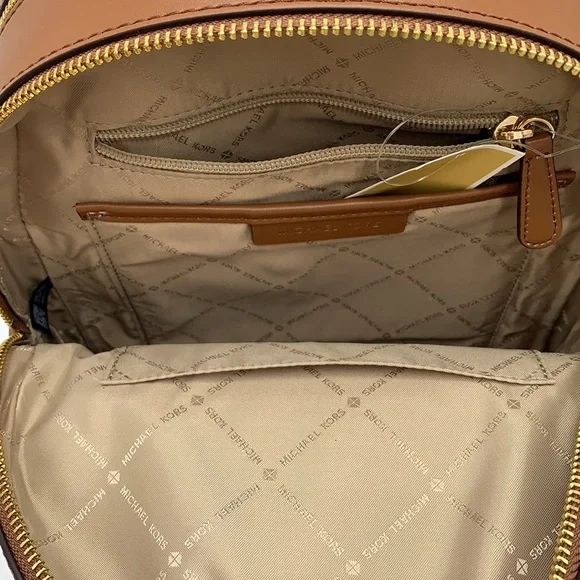 MICHAEL KORS JAYCEE MEDIUM BACKPACK BROWN SIGNATURE COLOR